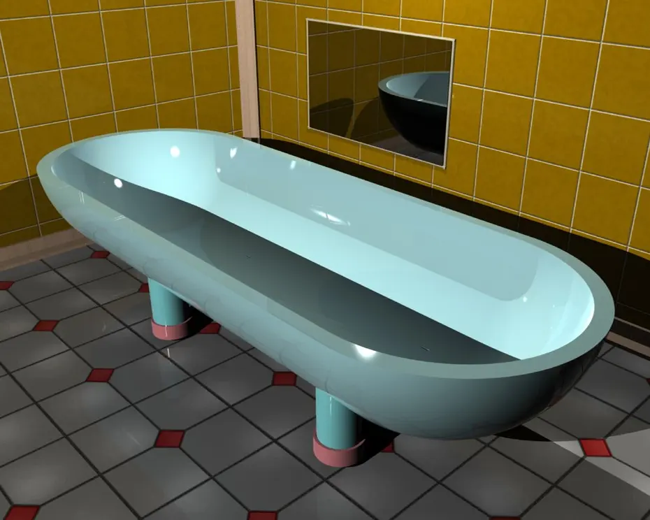 Bathtub faucet and bathroom fixtures